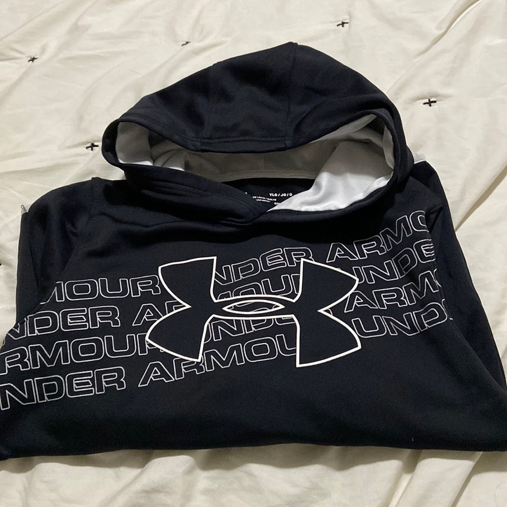 Boys Under Armour Hoodie YLG Loose Cold Gear